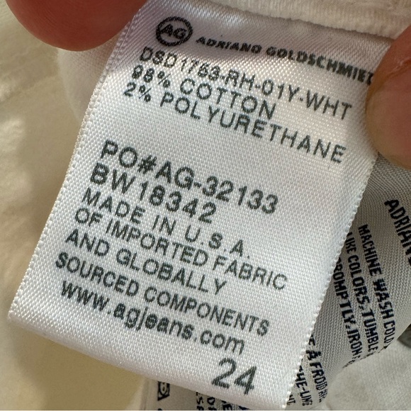 AG Isabelle White Jeans size 24 - Picture 4 of 5